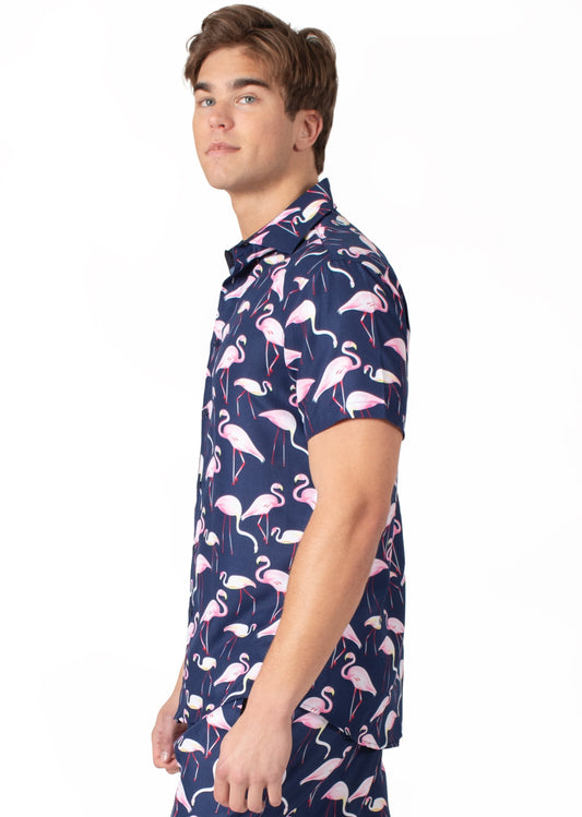 'Flamingo Dude' Short Sleeve Shirt