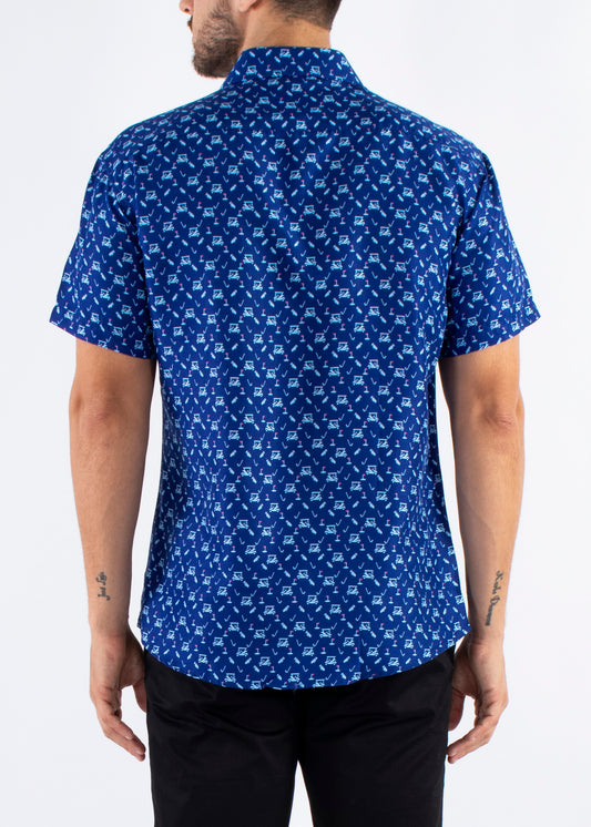 'The Golfer' - Button Up Short Sleeve Shirt