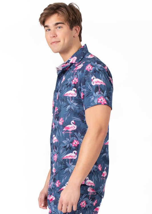 'Flamingo Fanatic' Short Sleeve Shirt