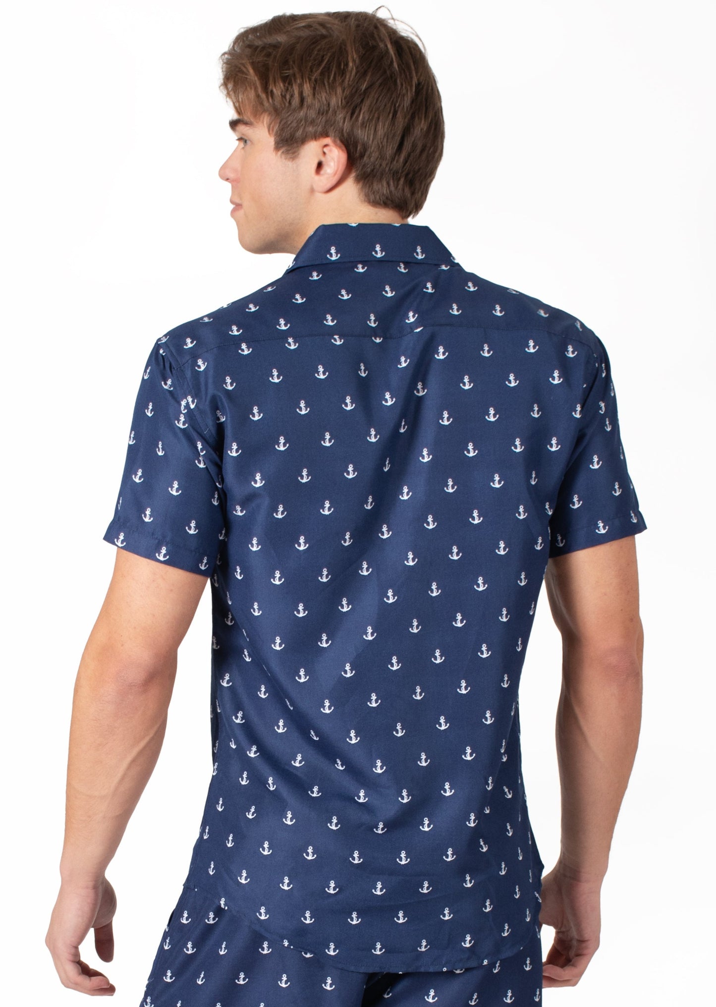 'Seafaring Swagge' Navy Short Sleeve Shirt