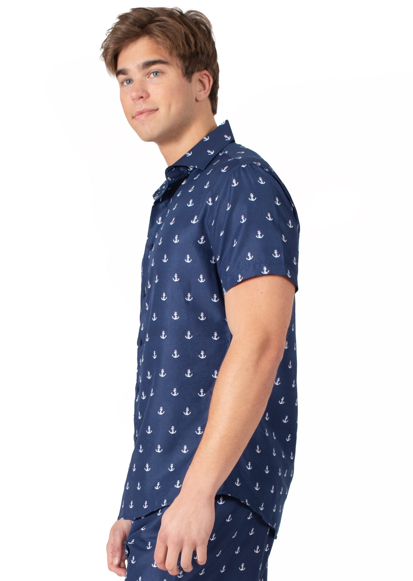 'Seafaring Swagge' Navy Short Sleeve Shirt