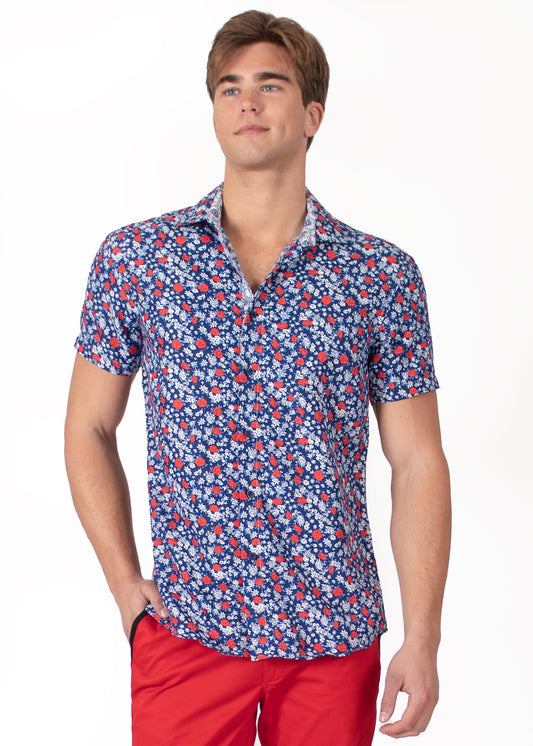 'Big Bloom' Short Sleeve Shirt