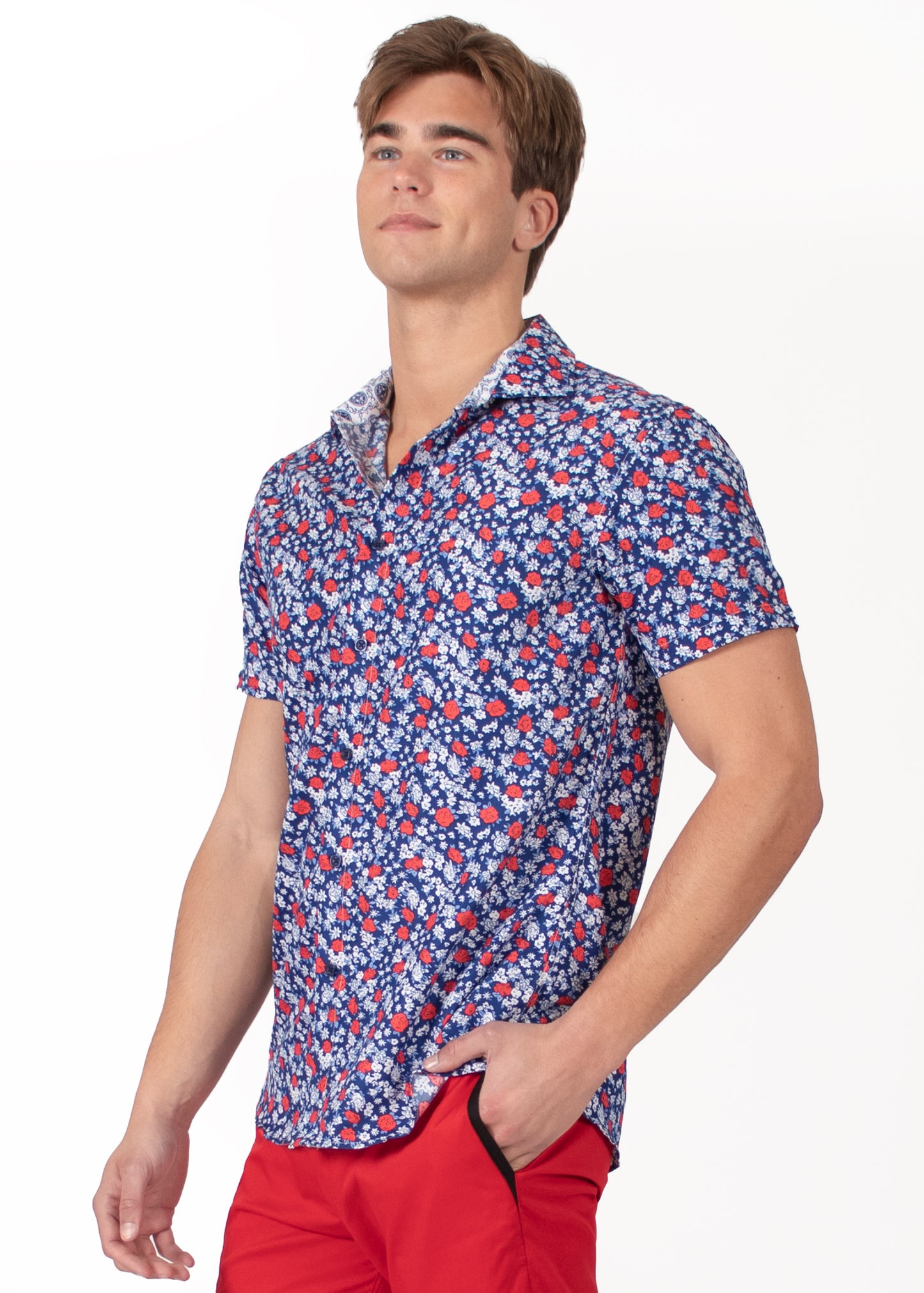 'Big Bloom' Short Sleeve Shirt