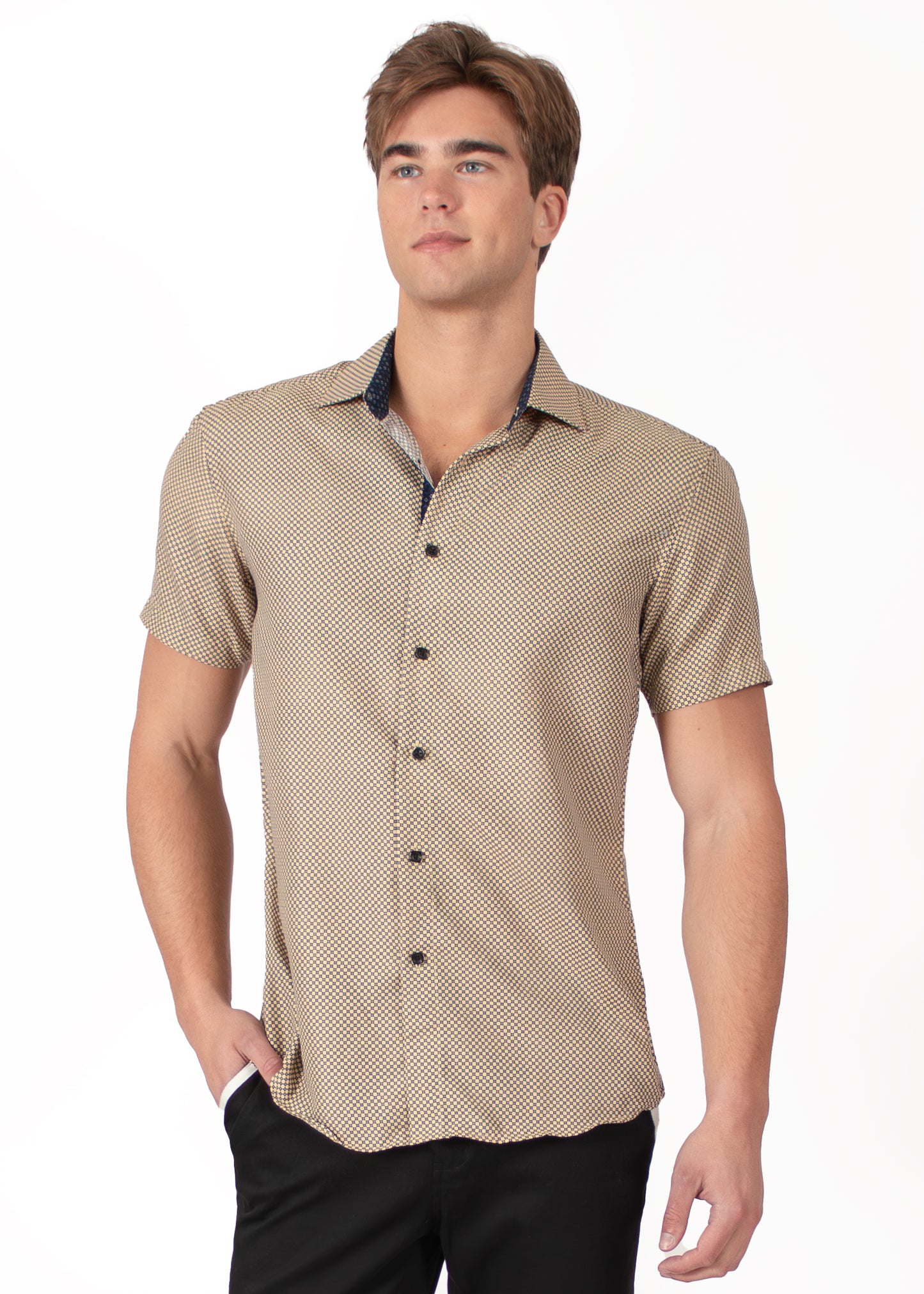 'Dot Dash' Short Sleeve Shirt