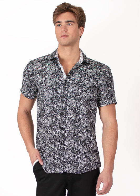 'Chic Paisley' Short Sleeve Shirt