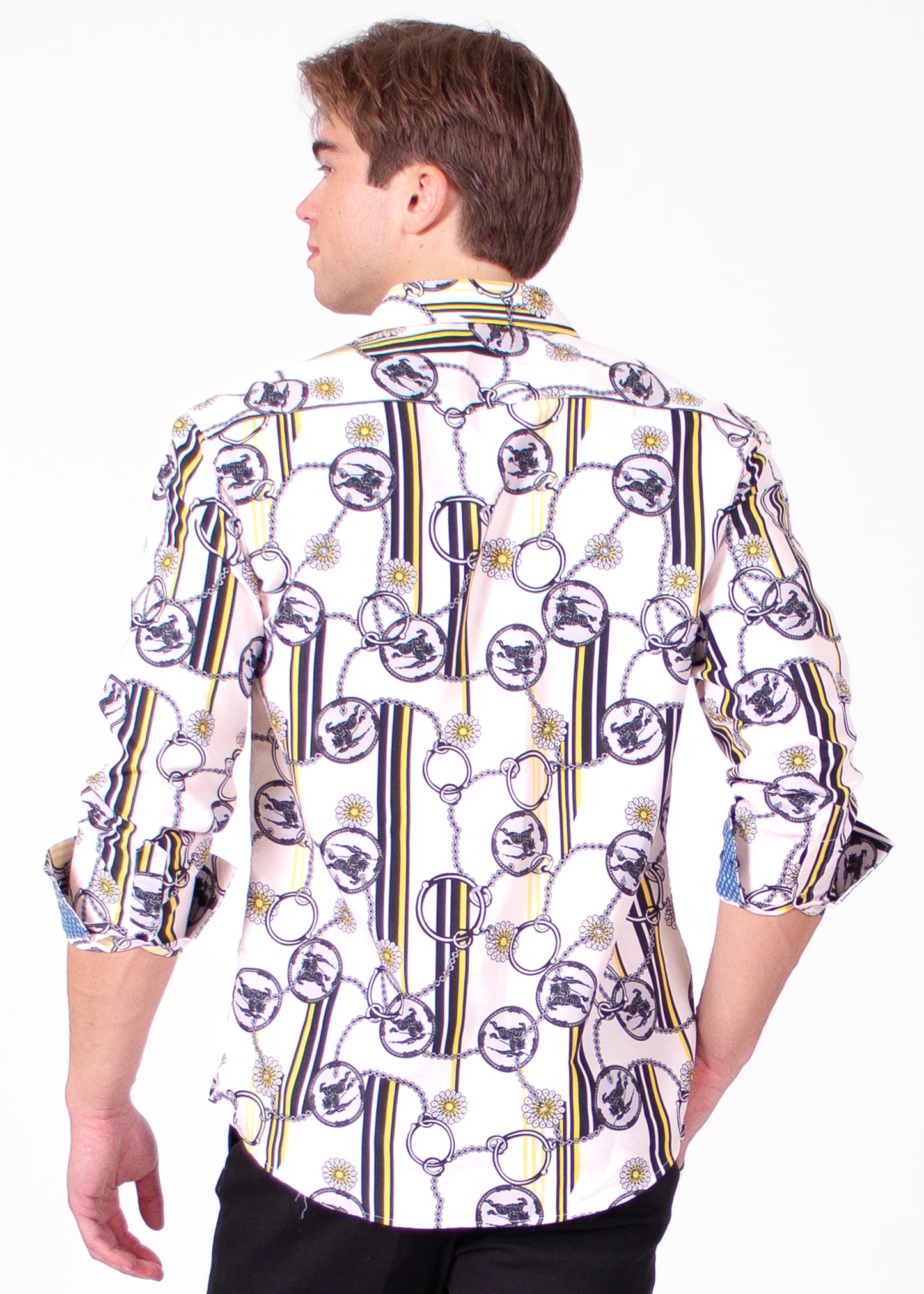 'Fiery Geometry' Long Sleeve Shirt