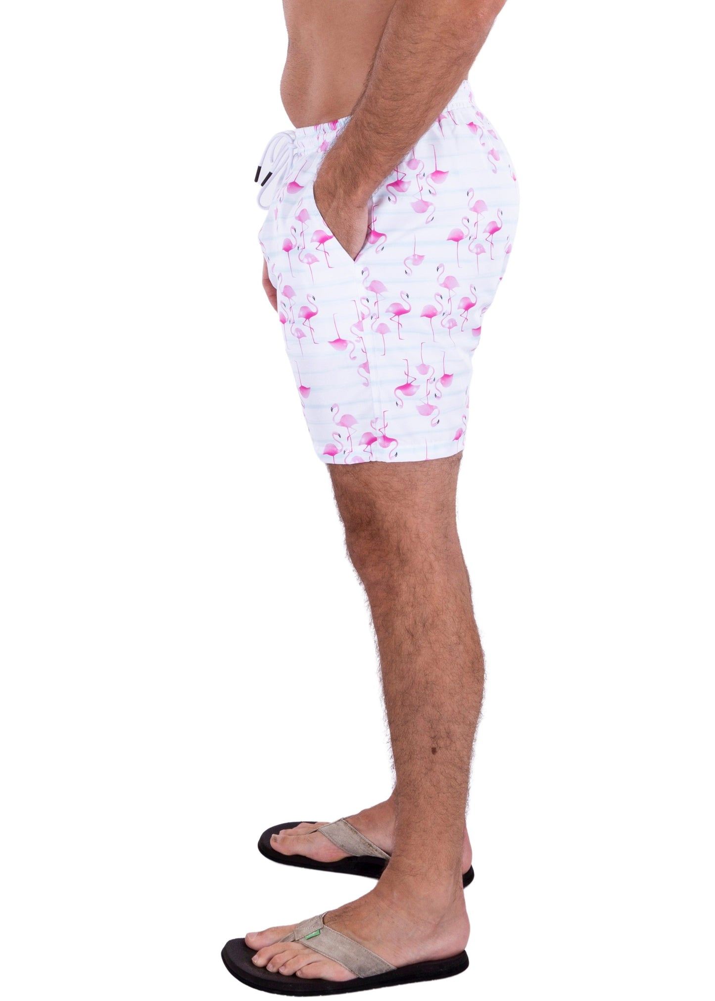 'Flamingle' Swim Shorts